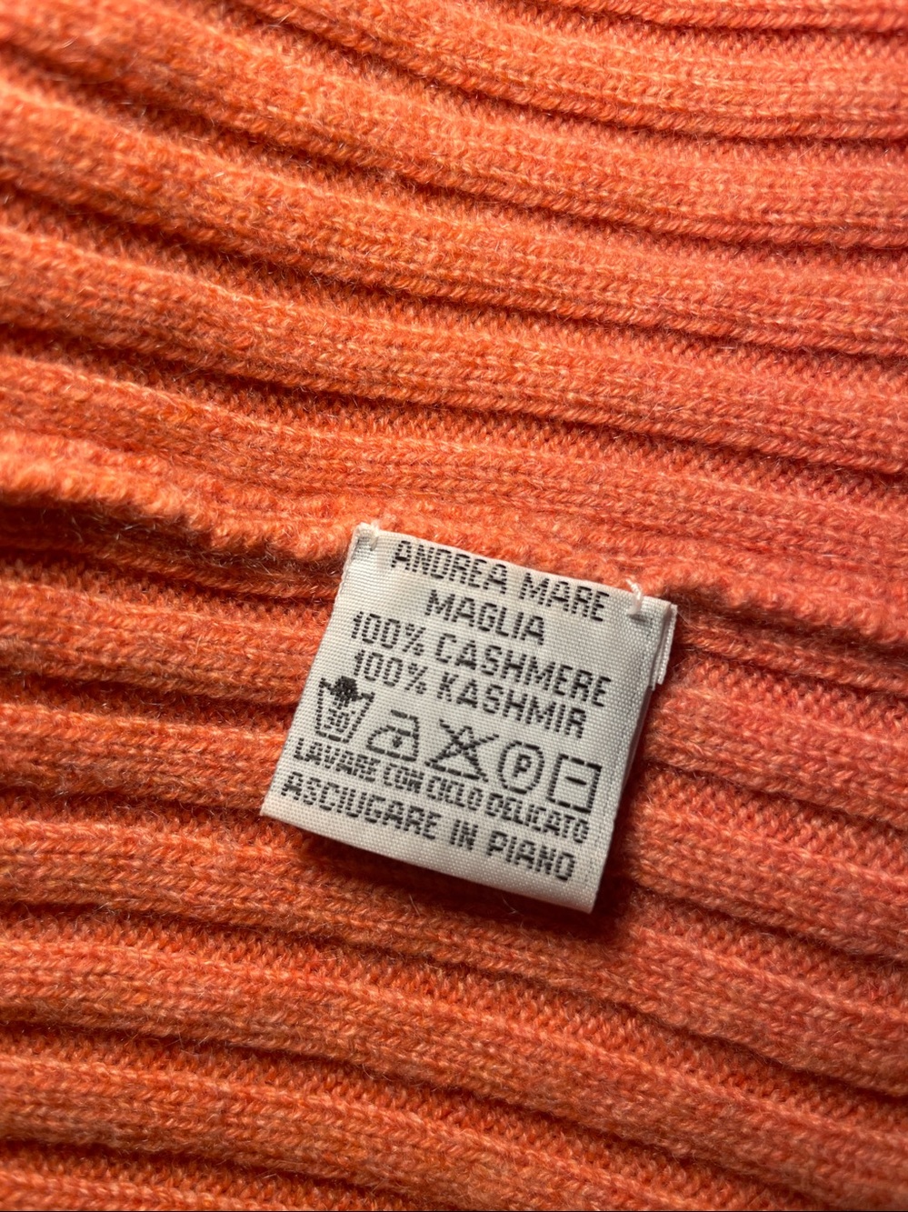 Cashmere Women’s Zip-Front Sweater Jacket - Orange - Picture 7 of 7